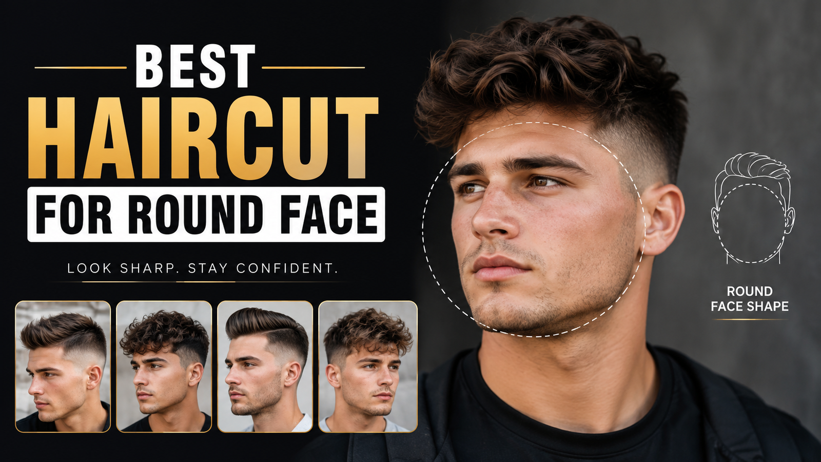 best haircut for round face